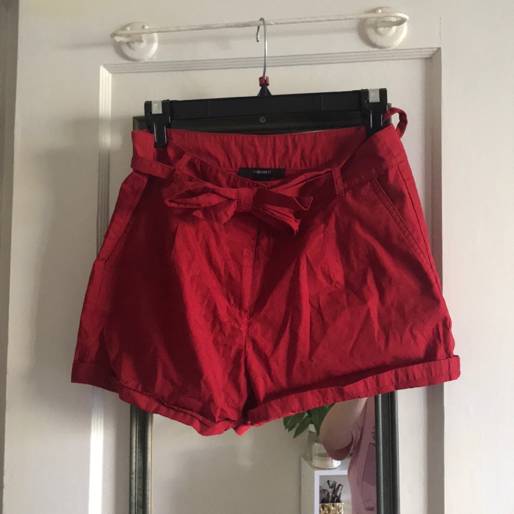 Red shorts